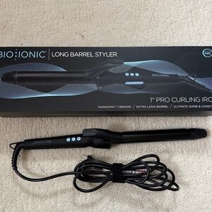 Bio Ionic 1” long barrel curling iron